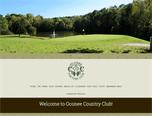 Tablet Screenshot of oconeecountryclub.com